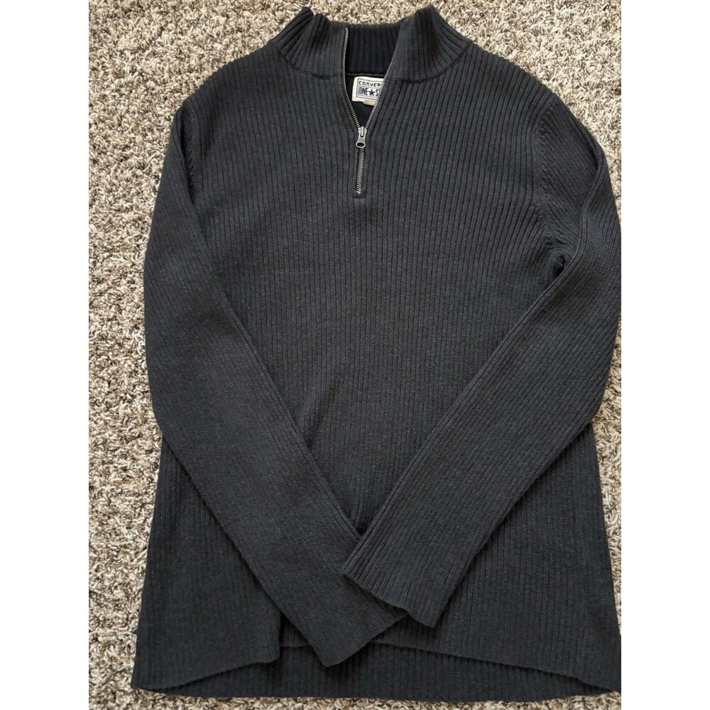Converse One Star Sweater With Quarter Zipper